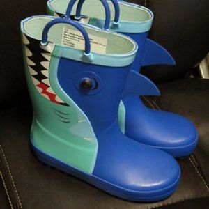 Cat & Jack Toddler Boys Shark Waterproof Boots